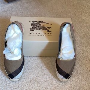 Burberry flat espadrilles shoes